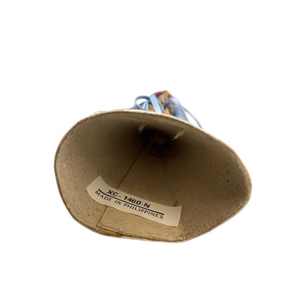 Handcrafted Straw Angel With Floral Accents - Picture 7 of 7